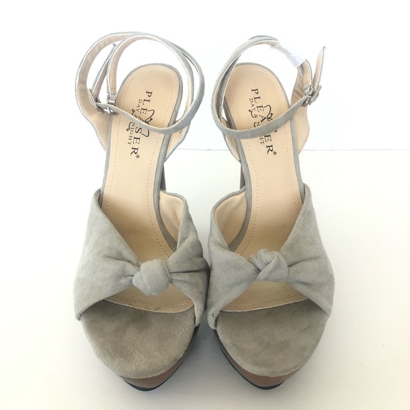 ♦️SOLD♦️PLEASURES Day & Night Swan Taupe Heel Sand - Picture 3 of 12